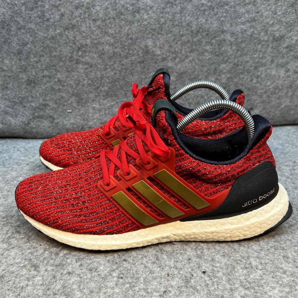 Adidas Ultraboost 4.0 Red Gold "Hear Me Roar" Women's Running Shoes Size 10 - Picture 2 of 7